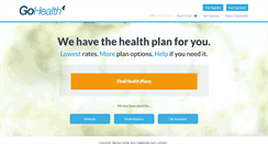 Desktop Screenshot of gohealthinsurance.com
